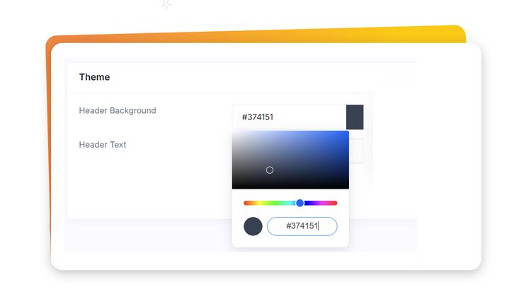 Image of the new colour picker for changing suggestion box theme colours