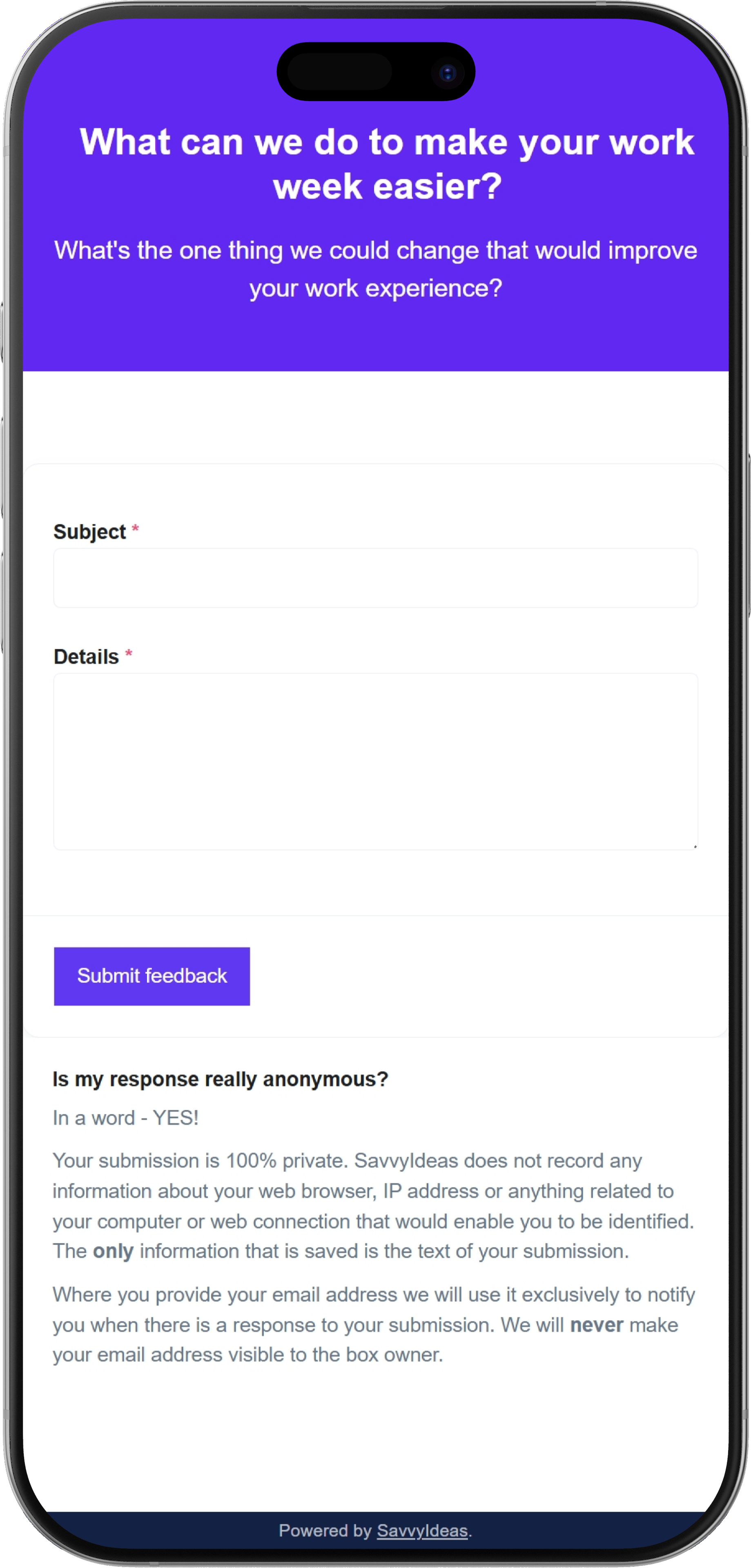People providing feedback and asking questions